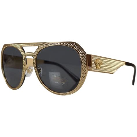 are versace sunglasses real gold|Gold Versace sunglasses men.